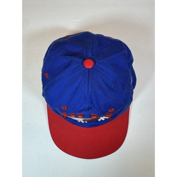 Vintage Buffalo Bills Fred Flintsone Embroidered Snapback Baseball Cap Hat NFL - Picture 3 of 10